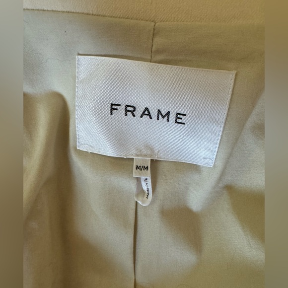 Frame cropped ivory colored jacket size M - Picture 3 of 4